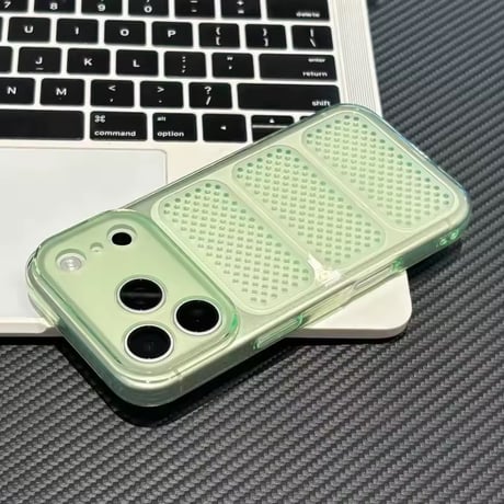 S75773 放熱メッシュ カラークリア iPhoneケース
