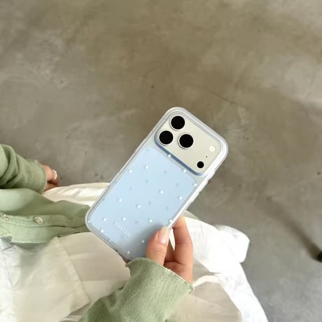 S75711 クリアドット パステルカラー iPhoneケース