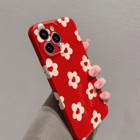【即納商品】S75591 レトロフラワーハートiPhoneケース