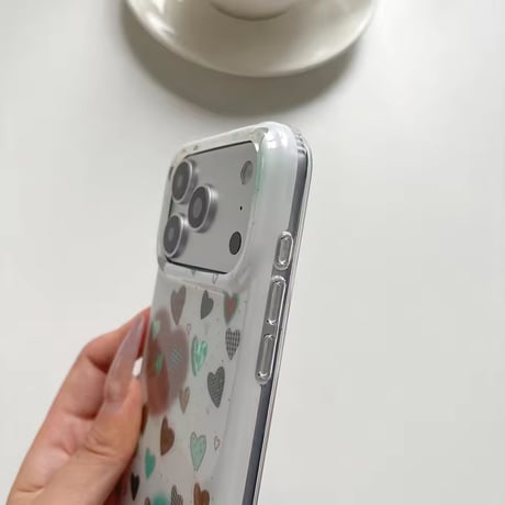 S75752 ヴィンテージハートコラージュ iPhoneケース
