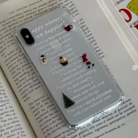 L62529 ウィンターホリデークリアiPhoneケース