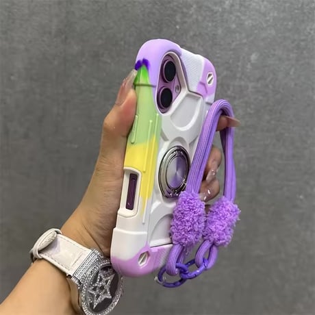 K23214 アウトドアリングストラップ付き iPhoneケース