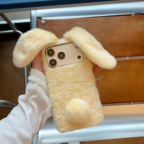 S75917 ふわもこうさぎiPhoneケース