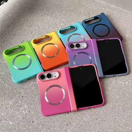 S75951 カラフルグラデーションMagSafe対応iPhoneDuoケース