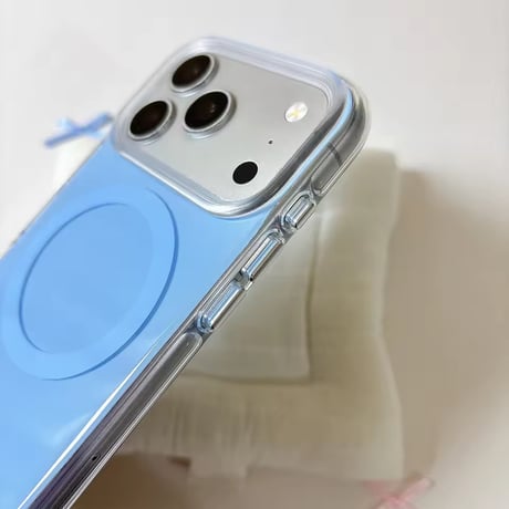 S75929 ニュアンスカラーMagSafeクリアiPhoneケース