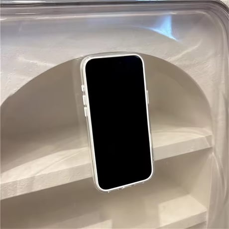 K23289 キラキラカメラフレーム吸盤＆スタンドiPhoneケース