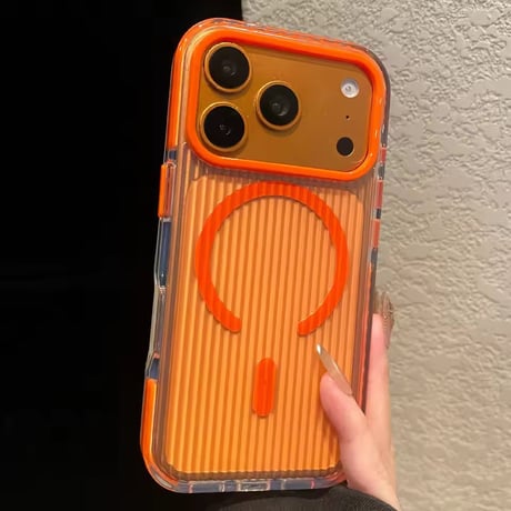L62537 カラーフレームMagSafe対応iPhoneケース