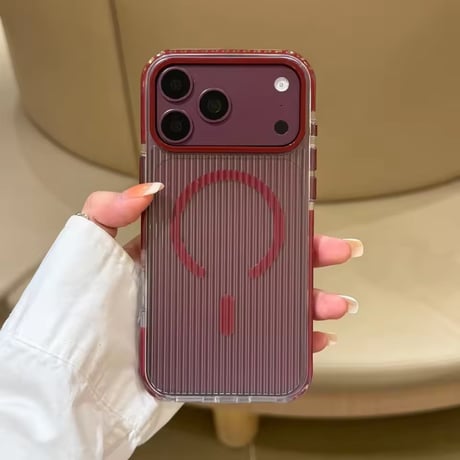 L62537 カラーフレームMagSafe対応iPhoneケース
