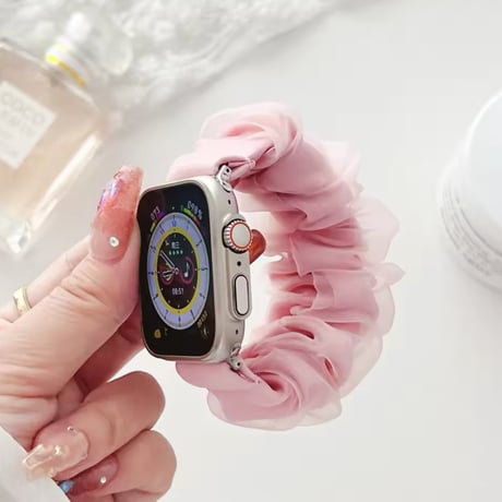 【即納商品】N00170 くしゅっとシュシュApple Watchバンド
