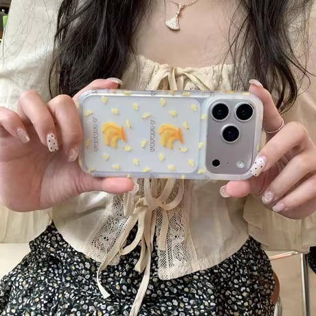 L62485 バナナドット 半透明iPhoneケース