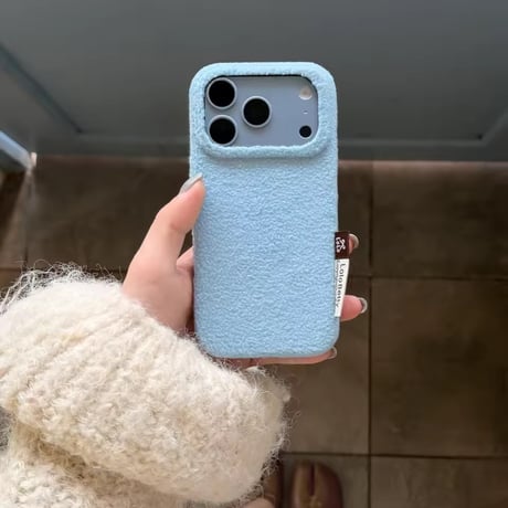 S75989 もこもこボアiPhoneケース