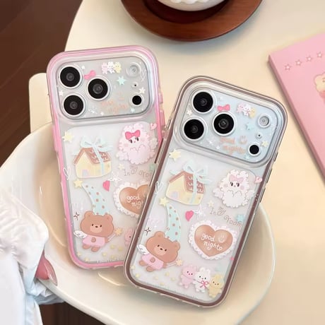L62548 ドリーミーナイトベアiPhoneケース