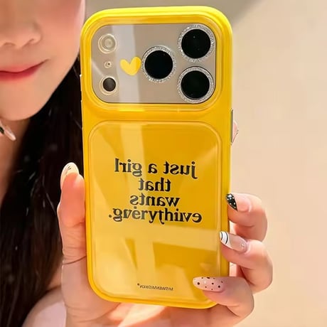 S75736 ハートアクセント メッセージ iPhoneケース
