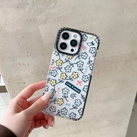 L62508 カラフルリボン＆フラワー iPhoneケース