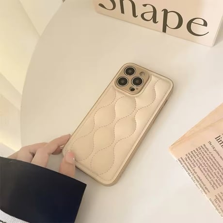 【即納商品】S74337 ふわモコキルティングiPhoneケース