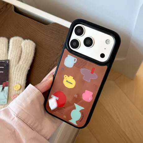 S75782 レトロポット iPhoneケース