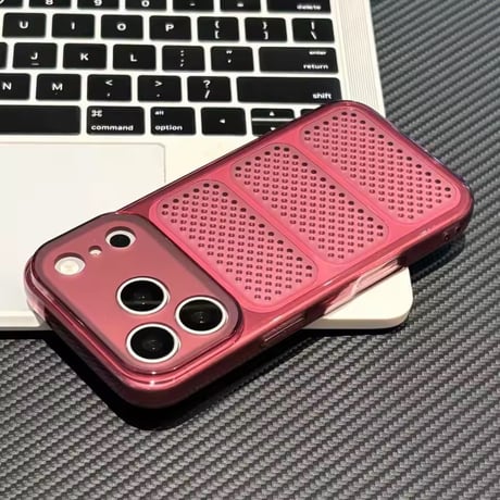 S75773 放熱メッシュ カラークリア iPhoneケース