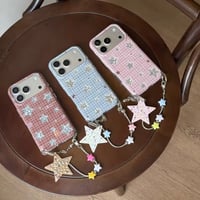S75895 きらきらスターチェックiPhoneケース