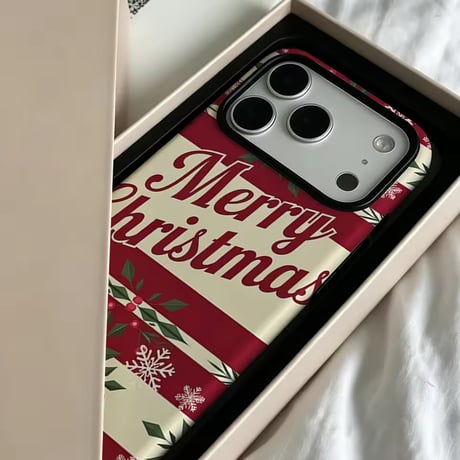 S75948 メリークリスマスロゴiPhoneケース