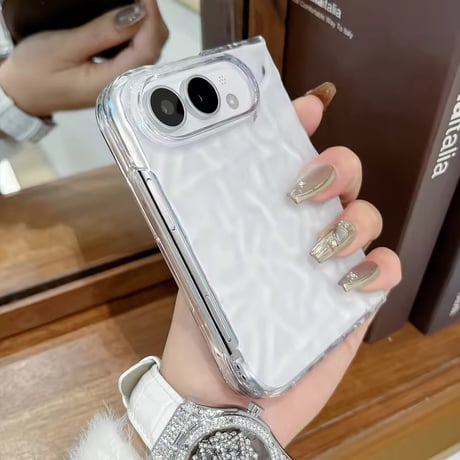 L62540 クリスタルウェーブクリアiPhoneDuoケース