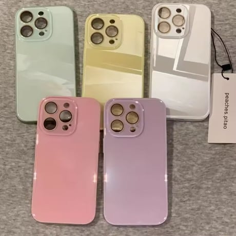 【即納商品】S74830 パステルカラー ツヤめきiPhoneケース