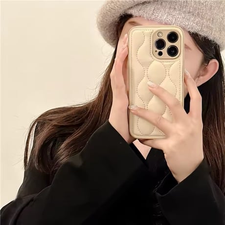 【即納商品】S74337 ふわモコキルティングiPhoneケース
