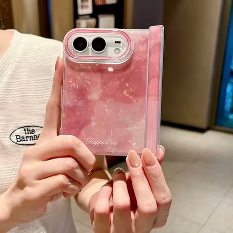 S75887 きらめきシェルiPhoneDuoケース