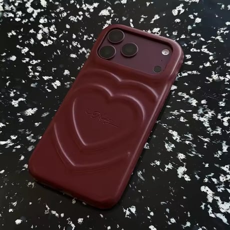 S75984 ぷっくりダブルハートiPhoneケース