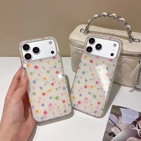 S75756 カラフルフラワー iPhoneケース