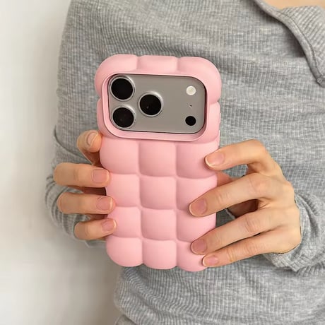 K23229 パフキルト風iPhoneケース