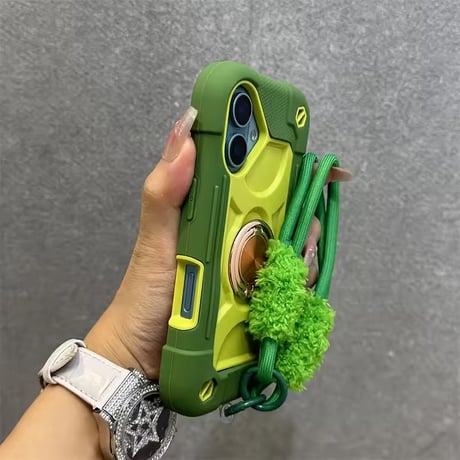 K23214 アウトドアリングストラップ付き iPhoneケース