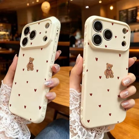 S75906 ミニベアハートiPhoneケース