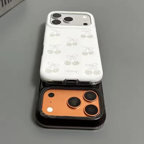 S75733 きらめきチェリーリボン iPhoneケース