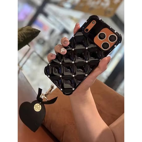 S75904 キルティングハートiPhoneケース