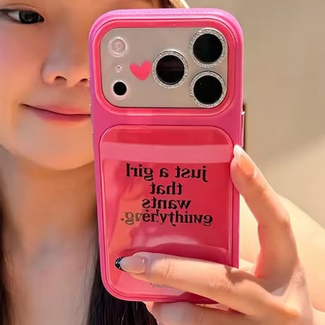 S75736 ハートアクセント メッセージ iPhoneケース