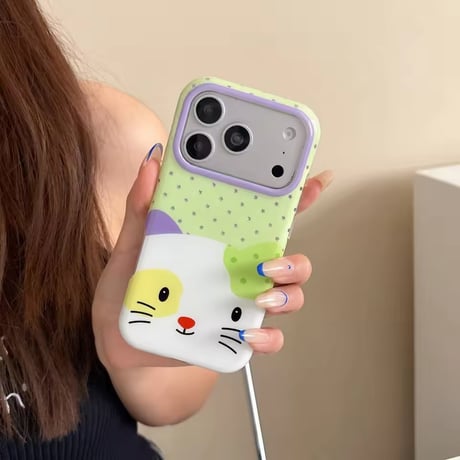 S75729 カラフルキャット iPhoneケース