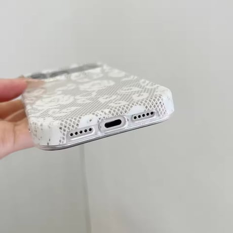 S75933 フラワーレースiPhoneケース