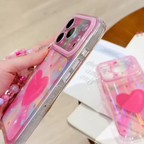 S75755 ビッグハートオーロラ iPhoneケース