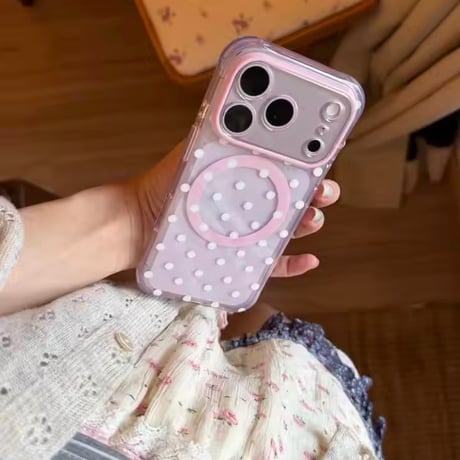 S75968 ドットカラーMagSafeiPhoneケース