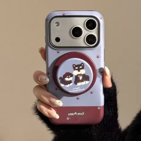 K23215 キュートパピー MagSafeソケット付き iPhoneケース