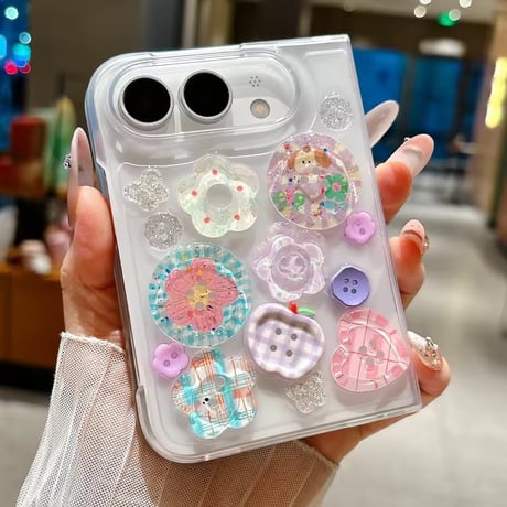L62555 デコレーションチャームiPhoneDuoケース