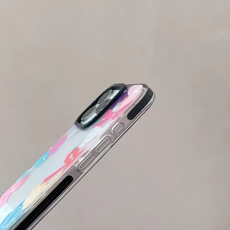 L62508 カラフルリボン＆フラワー iPhoneケース