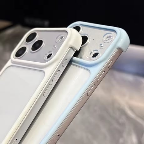 L62523 カラーフレームクリアiPhoneケース