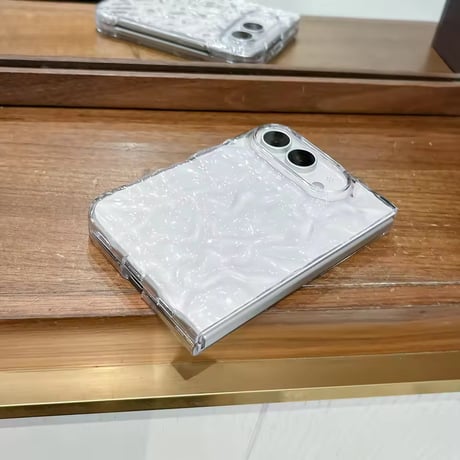 L62540 クリスタルウェーブクリアiPhoneDuoケース