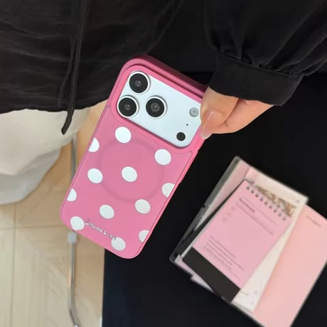 K23345 ハートドットスタンドiPhoneケース