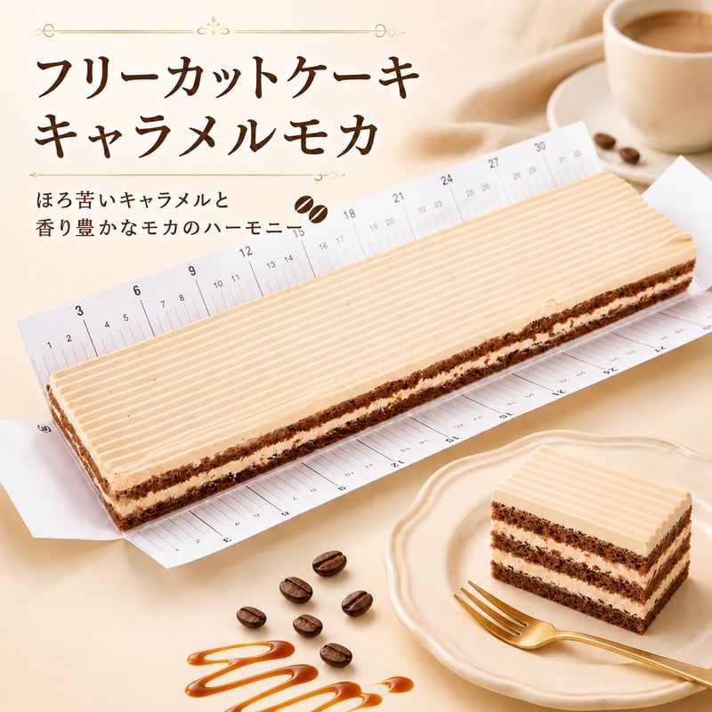 フリーカットケーキキャラメルモカ | Sucar Online Shop