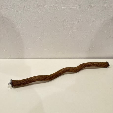 殿様パーチ（自然木ツタ）②HOEI465サイズ  直径約2.1cm【自然木 止まり木 バンブルフット予防】