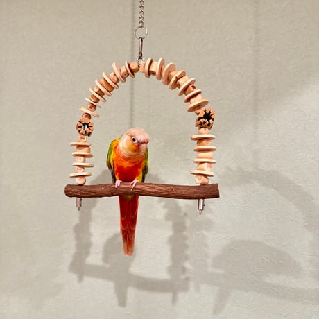 【T様専用】ツタのブランコ カスタム【自然木 止まり木 インコのおもちゃ】