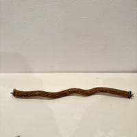 殿様パーチ（自然木ツタ）②HOEI465サイズ  直径約2.1cm【自然木 止まり木 バンブルフット予防】
