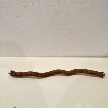 殿様パーチ（自然木ツタ）②HOEI465サイズ  直径約2.1cm【自然木 止まり木 バンブルフット予防】